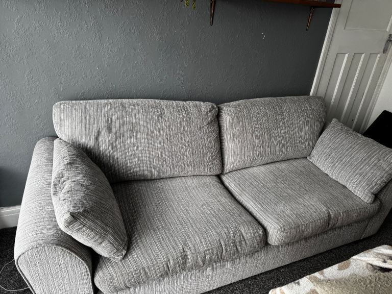 Light grey DFS sofa 