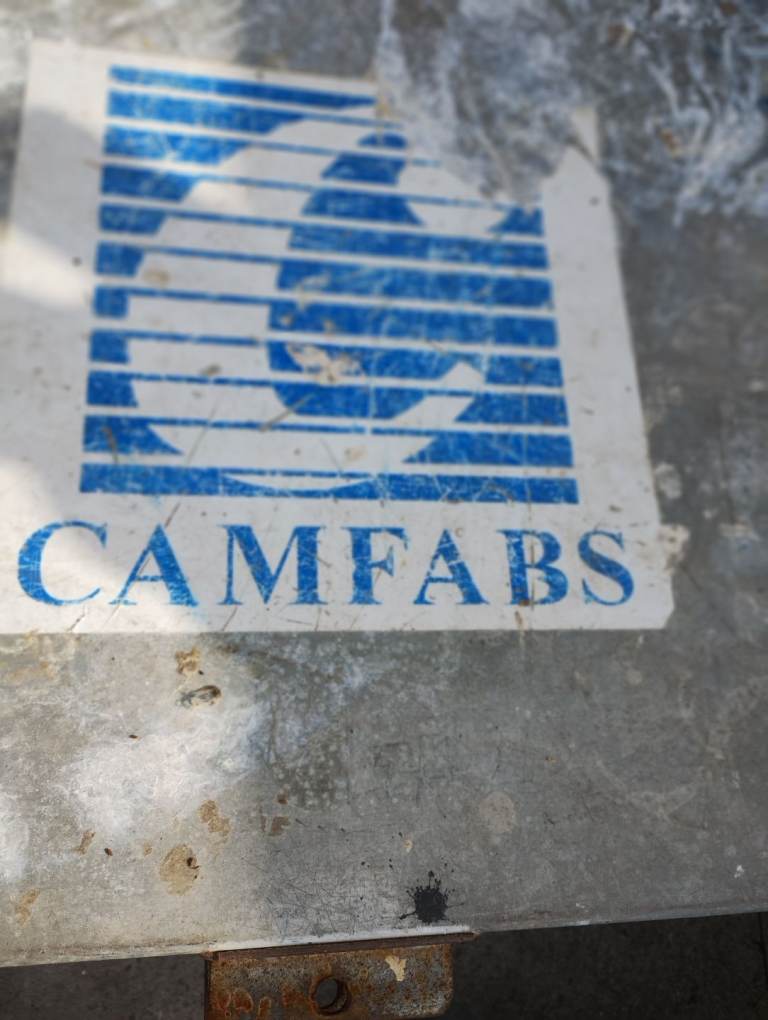 CAMFABS Metal Sign - Used Condition