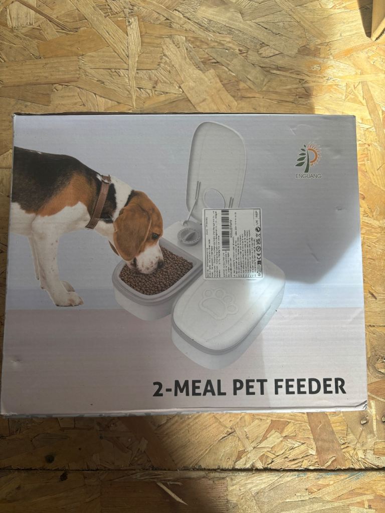 2 Meal Pet Feeder Automatic Timer Food Dispenser for Cats & Dogs