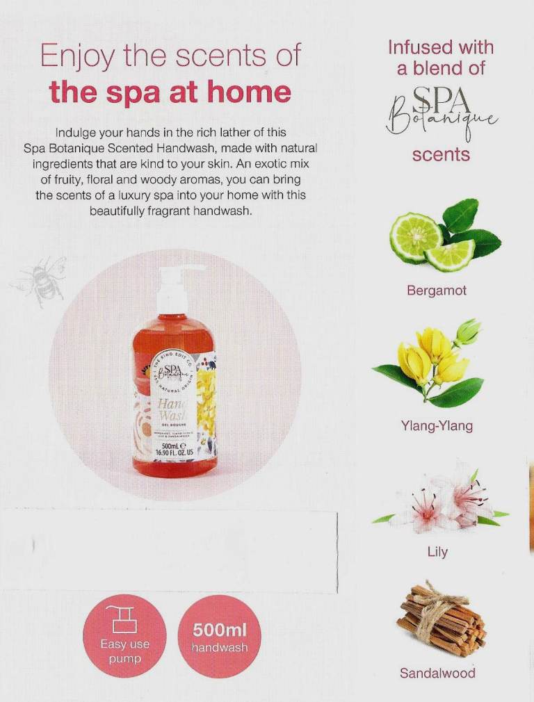 NEW Spa Botanique hand wash 95 % Natural. 500ml (16.90FL.oz)