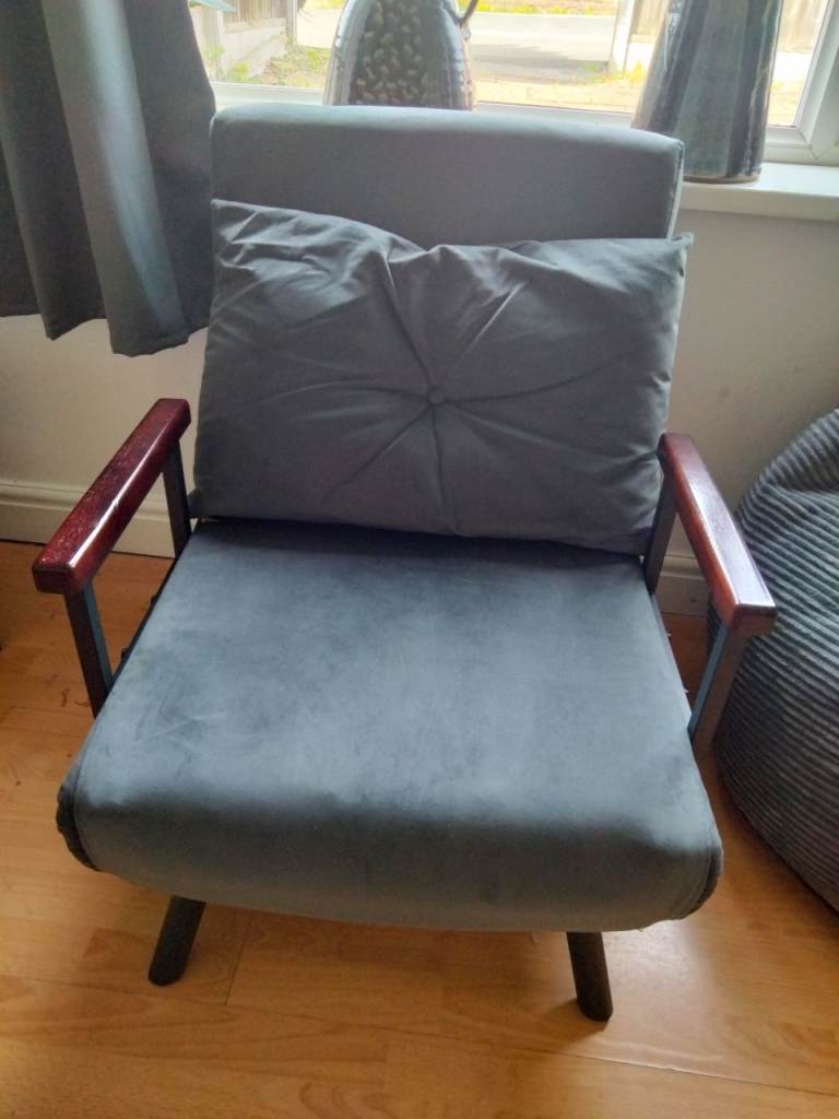 Charcoal grey 3 in 1 living room chair