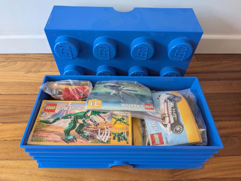 7 Lego 3in1 Sets, all complete and in brick storage tub