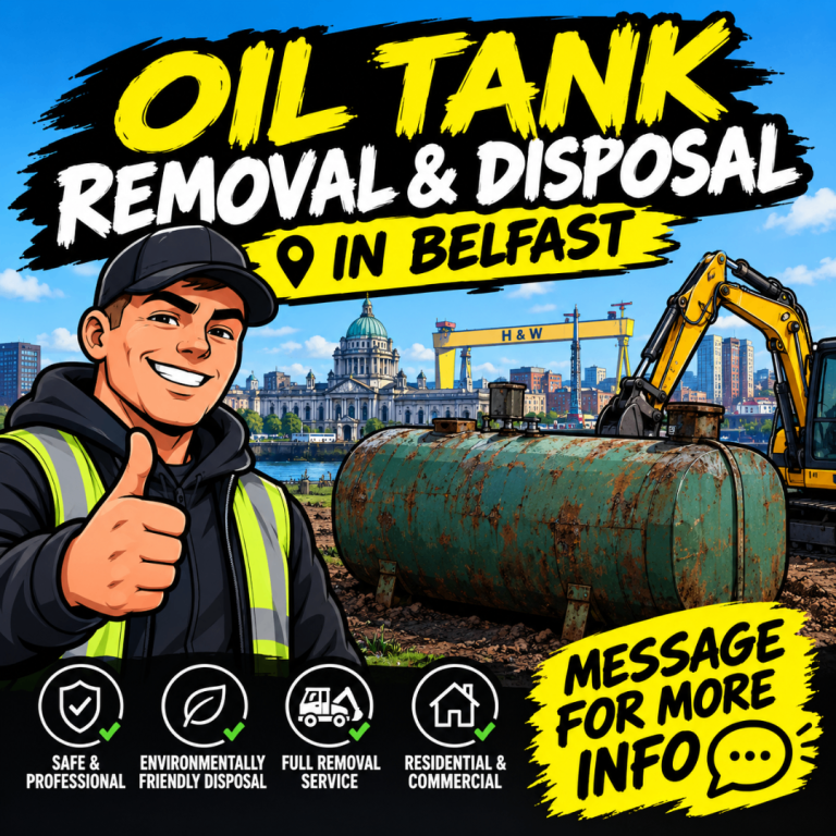 Oil tank removal Belfast 