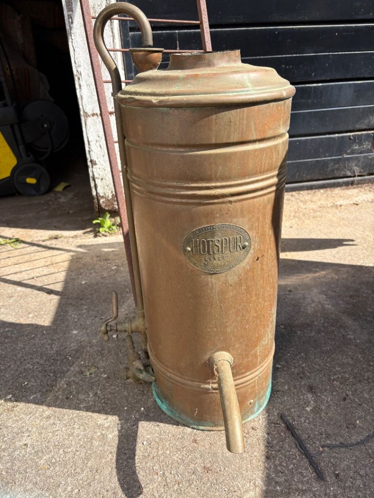 Antique copper water heater