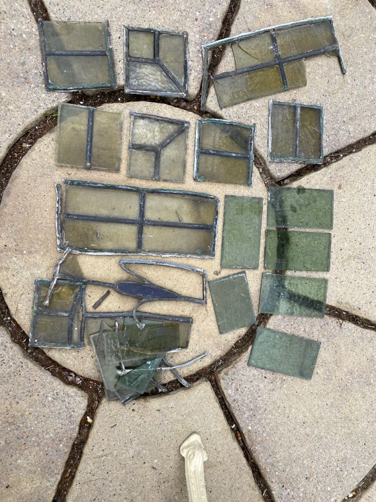 Antique Stained Glass Pieces