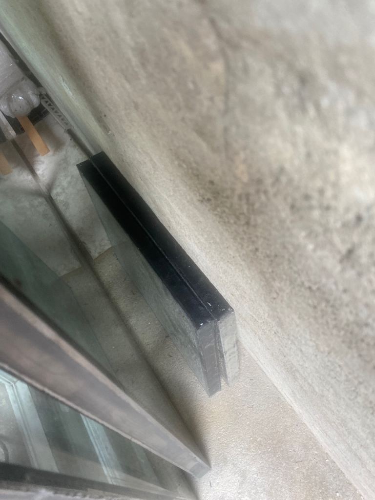 PVC Window Frame with Glass Panes