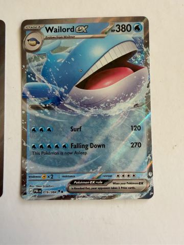 pokemon card wailord ex - 095/081 (095/081) Weakness Grass 2 Weakness Lightning 2 Resistance None None Retreat Cost Wailord EX Ruby & Sapphire