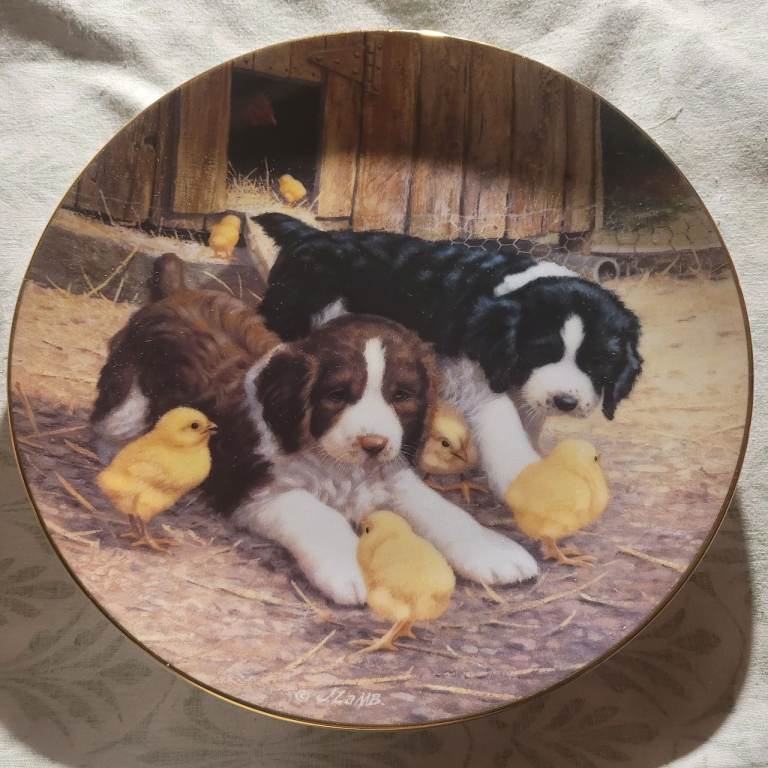 Jim Lamb 'Fowl Play' Farmyard Friends Collector Plate  Fowl Play (J5)
