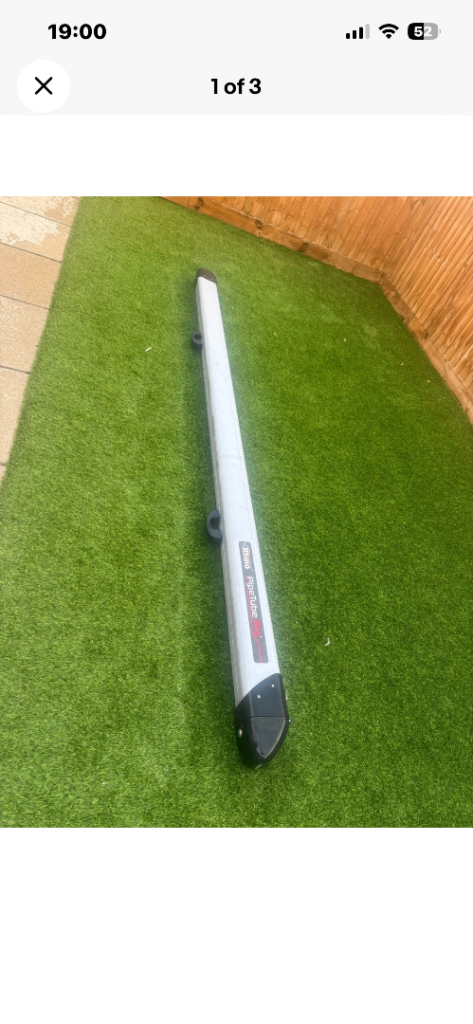 RHINO PRO TUBE 3 METERS LONG WITH KEY AND BRACKETS AND COVERS