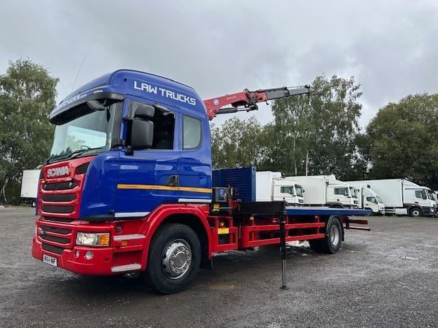Scania G250 4x2 Highline Flatbed Crane