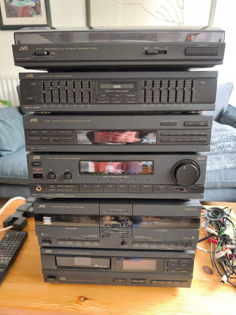 Complete JVC 91-Series Executive Hi-Fi Stack + Metal Stand & SP-E91 Speakers