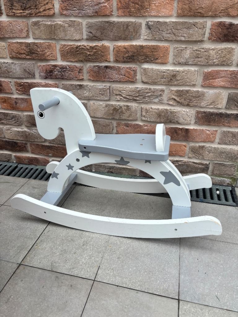 Wooden rocking horse