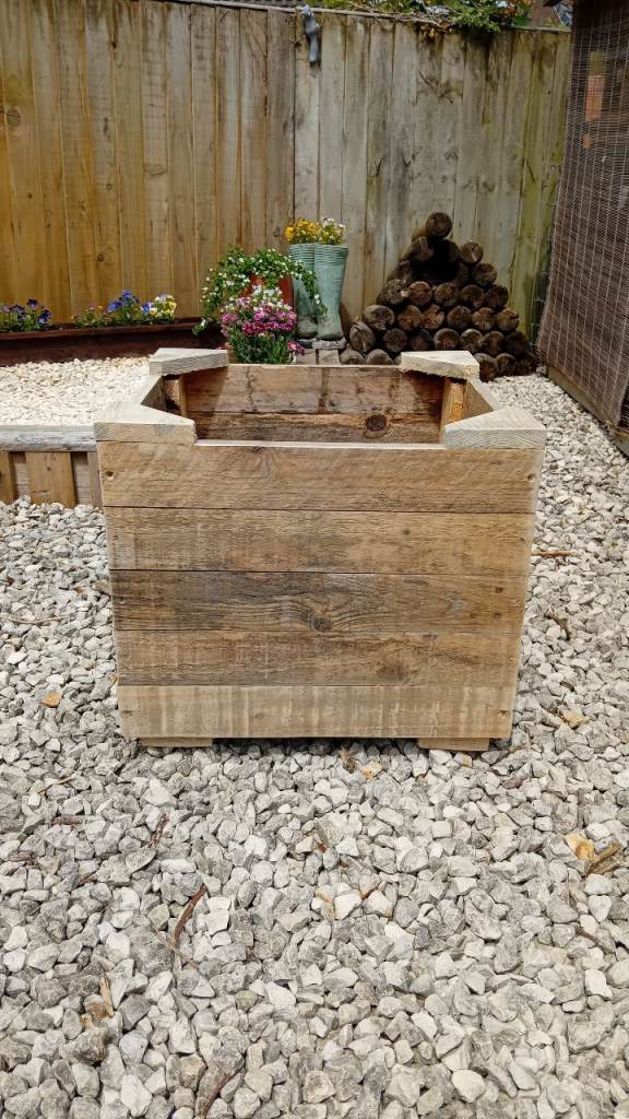 Large Square Wooden Planters