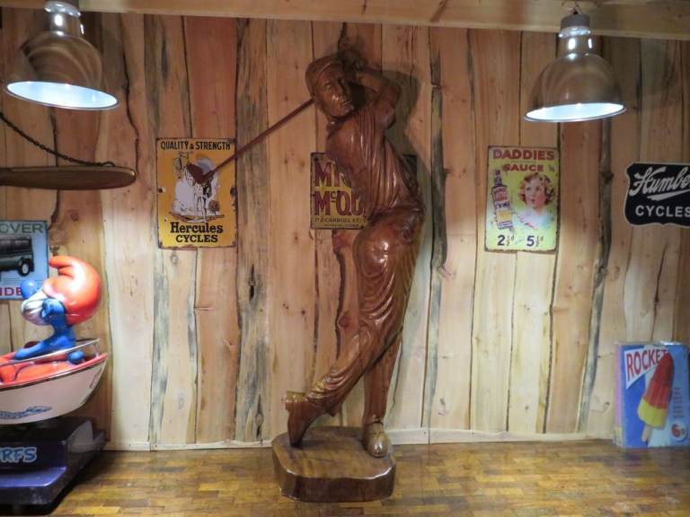 Larger Than Life Teak Golfer  (8'3")