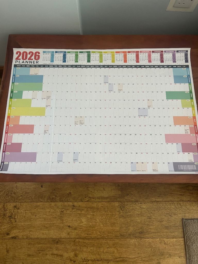 2026 wall planner calendar FREE