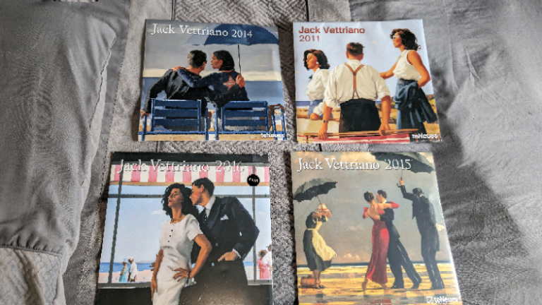 Jack vetriano unopened calanders