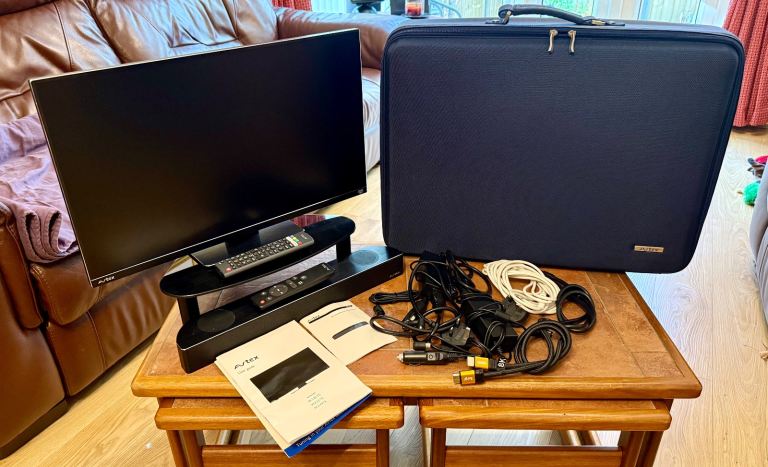 Avtex 24 inch Smart TV including soundbar and carry case
