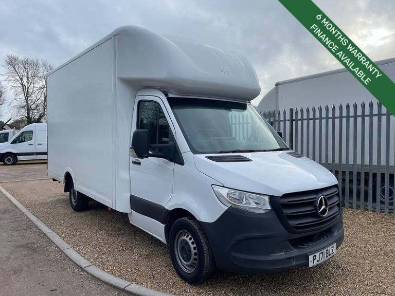2021 Mercedes-Benz Sprinter 314 2.1 CDI Progressive L3 LWB LOW LOADER - WHITE Luton Van Diesel Ma...