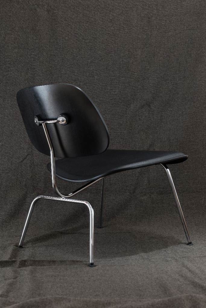 Authentic Vitra Eames LCM Leather Chair – Black Ash & Chrome