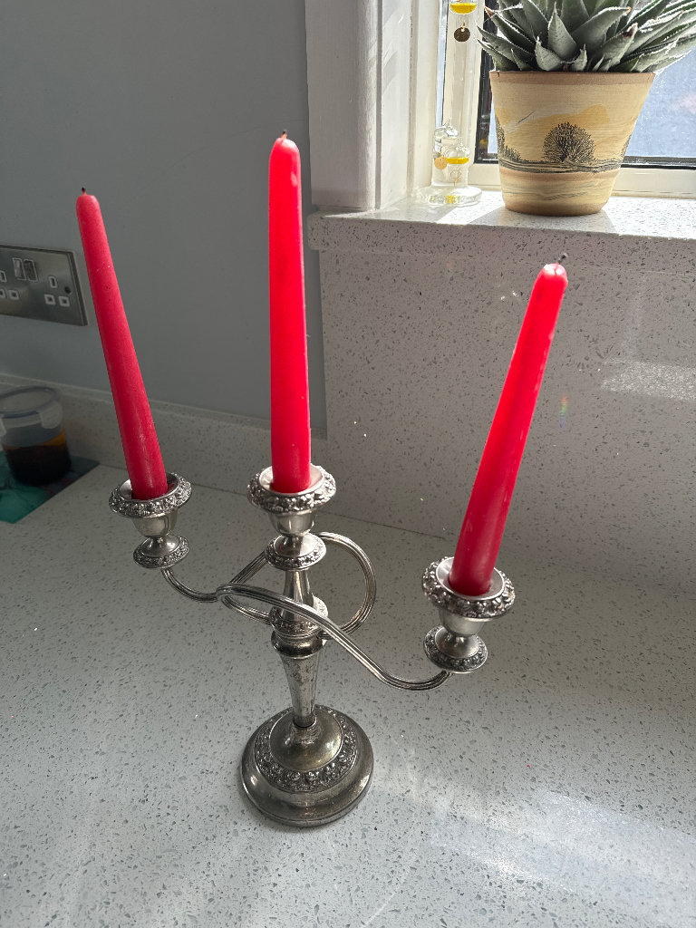 Candelabra- silver plated