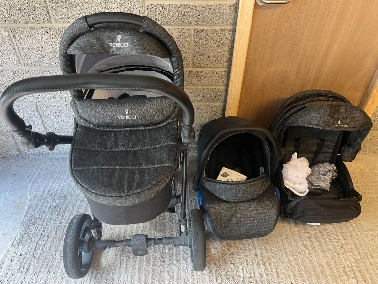Venicci Travel System - Pram, carrycot, seat