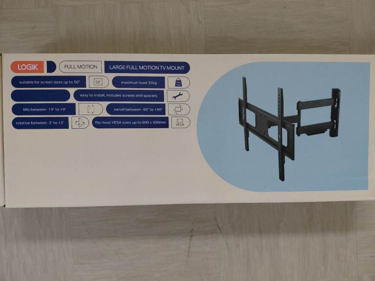  Full Motion TV Mount up to 50 inch TV
