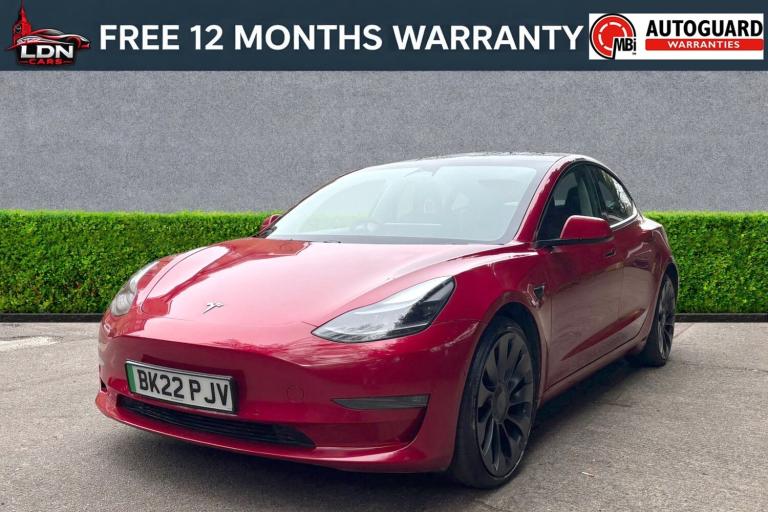 2022 Tesla Model 3 Performance AWD 4dr [Performance Upgrade] Auto SALOON Electric Automatic