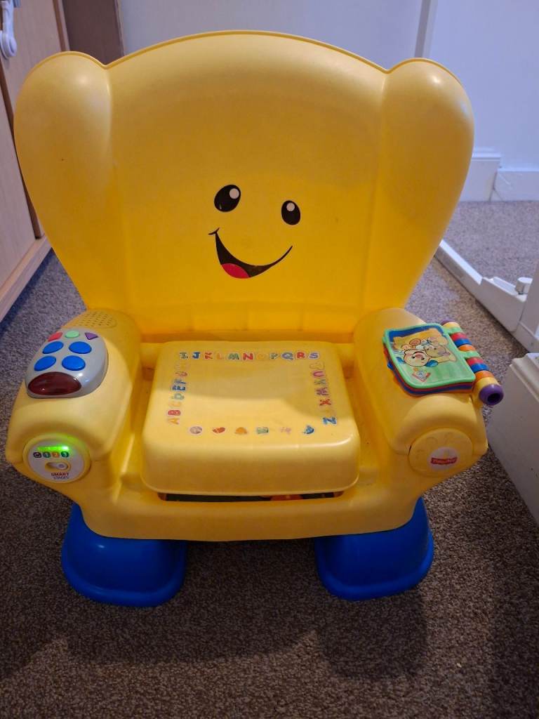 Fisher-Price Laugh & Learn Smart Stages Yellow Interactive Toddler Chair