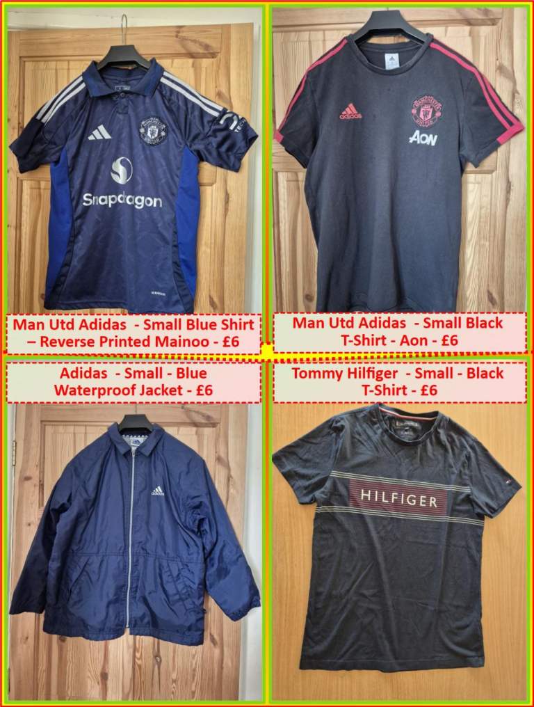 Adidas – Adults Small T-Shirts [4 sorts)