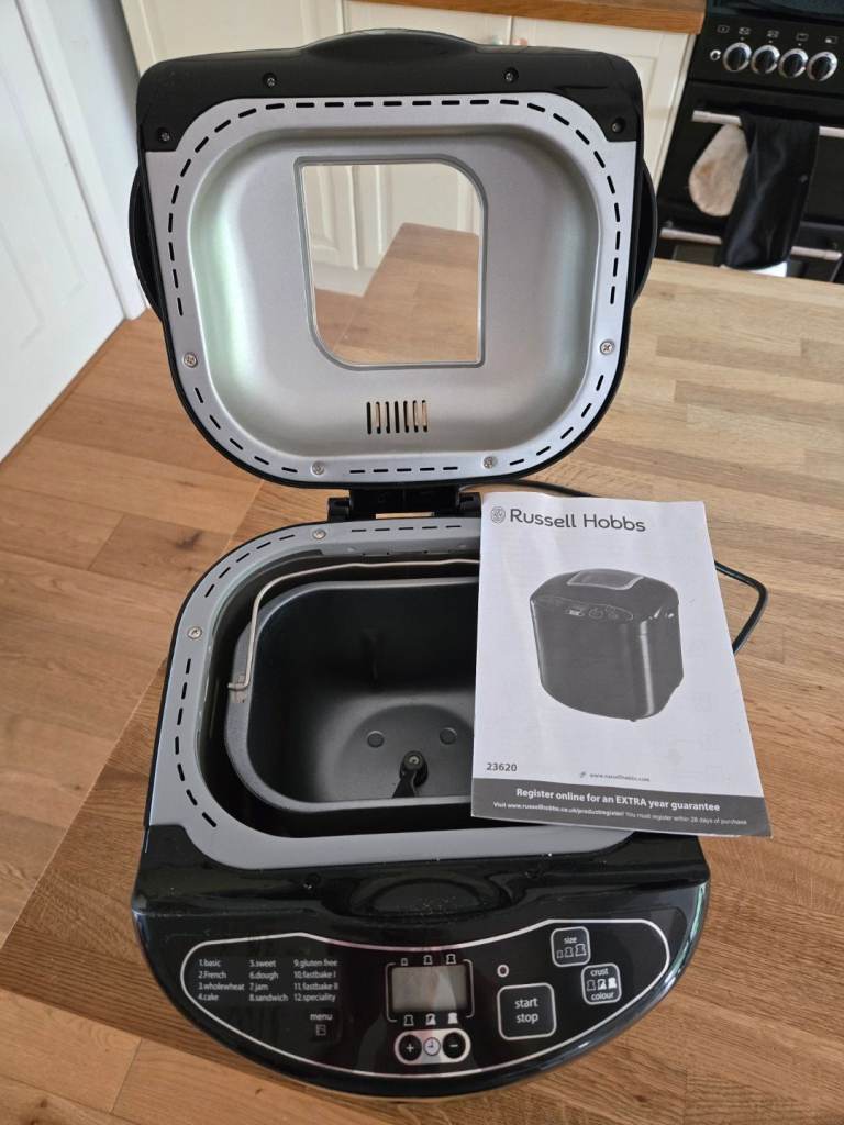 Russell Hobbs Compact Breadmaker – Black, Good Condition
