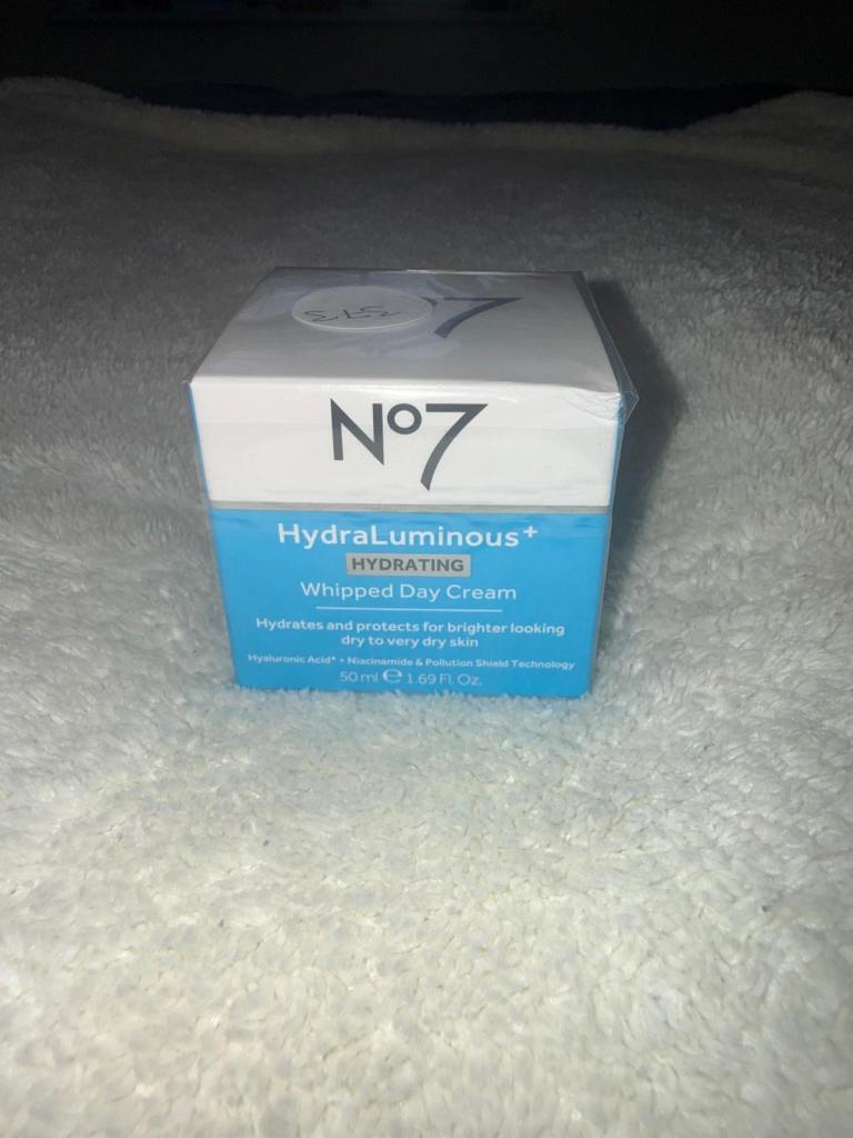 No7 HydraLuminous+ Whipped Day Cream – New, Unopened