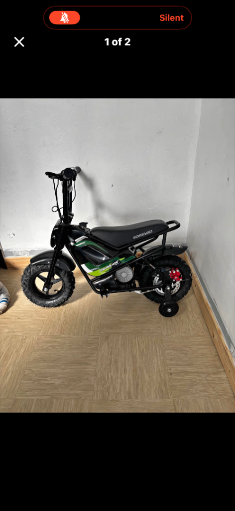 Ride on electric motorbike