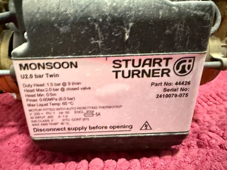 Stuart Turner Monsoon u2.0 bar twin 