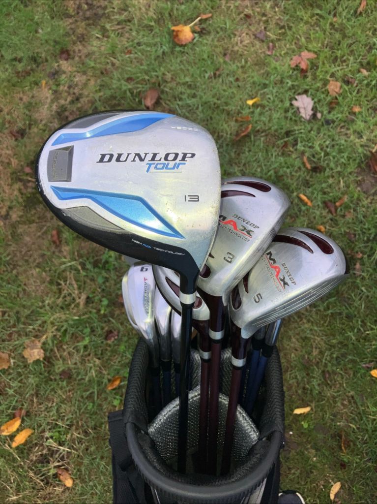 Ladies Golf Club Dunlop / Adams Golf Full Set With A New Slazenger Stand Bag 