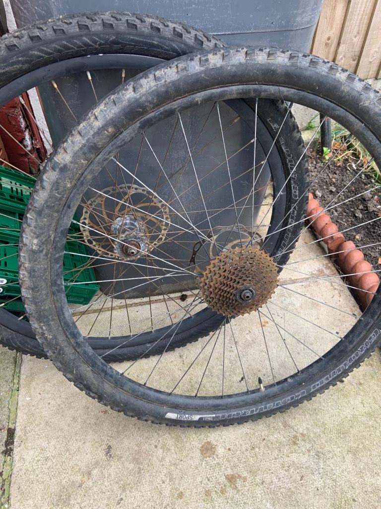 Set of front and rear wheels 29 inch 