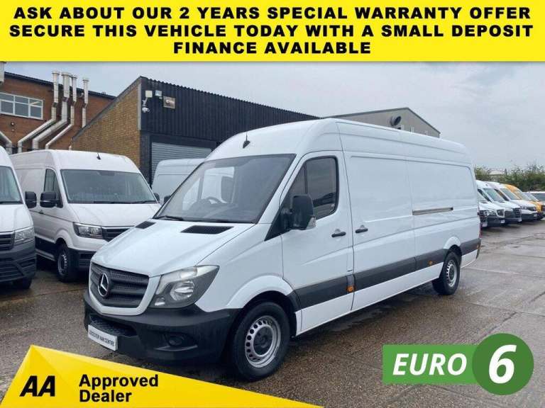 2017 17 MERCEDES-BENZ SPRINTER 2.1 314 CDI L3 H2 LWB H/ROOF 140BHP. RWD. LOW 73K