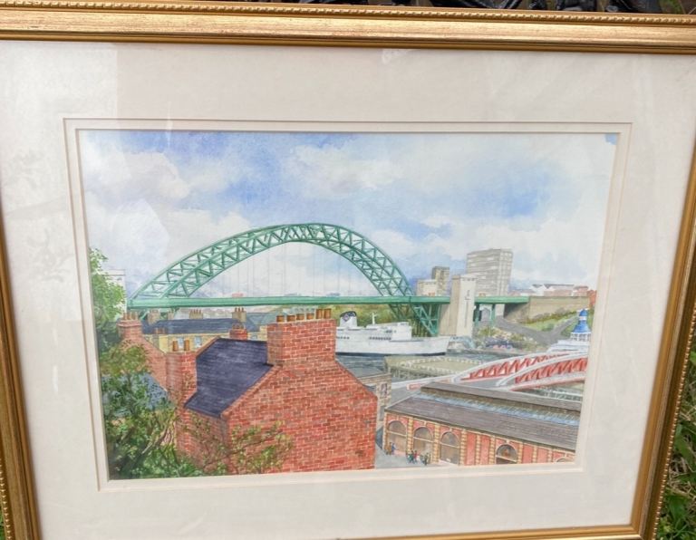 Water colour tyne 1990’s Newcastle