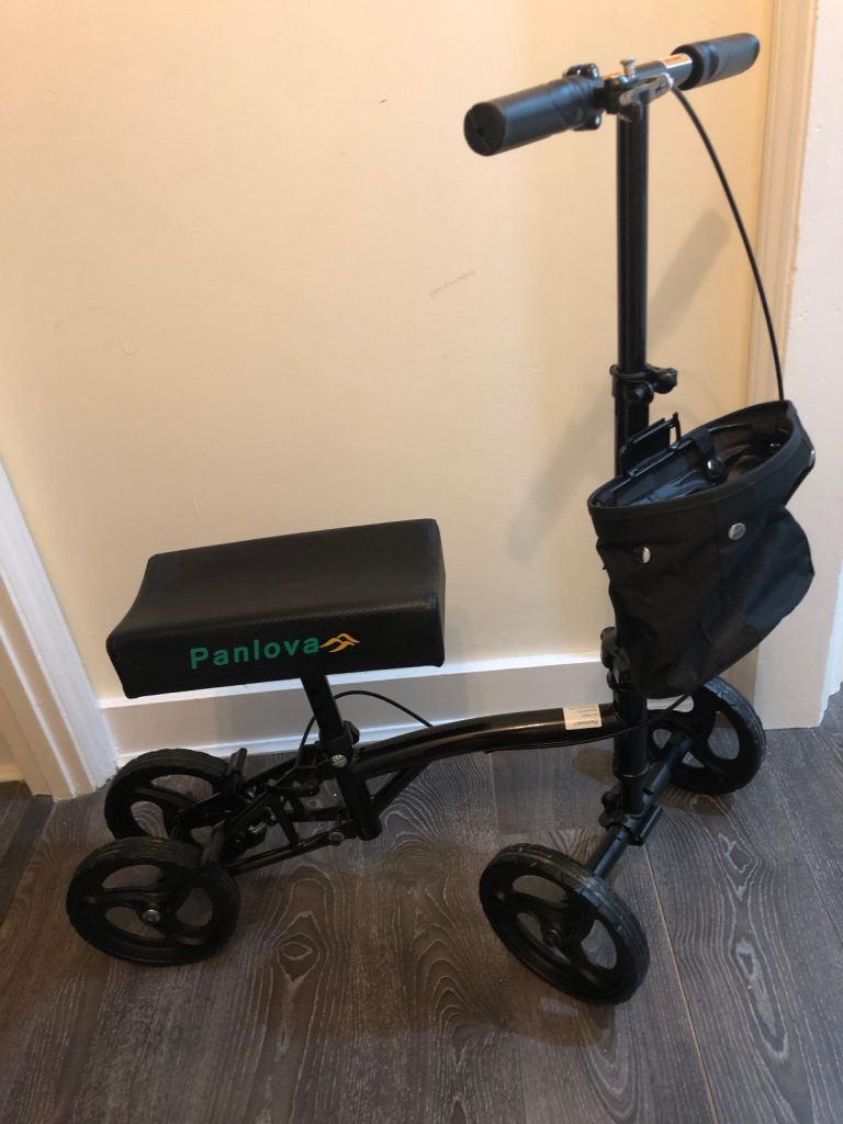 Adjustable Folding Steerable Leg Knee Walker Scooter With Basket