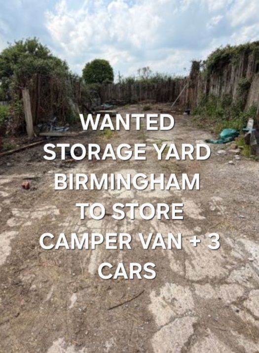 Storage yard wanted birmingham 
