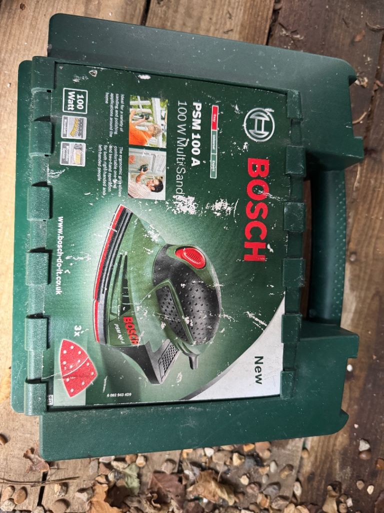 Bosch PSM 100A Multi Sander 100W with Case and Sheets Plug-In