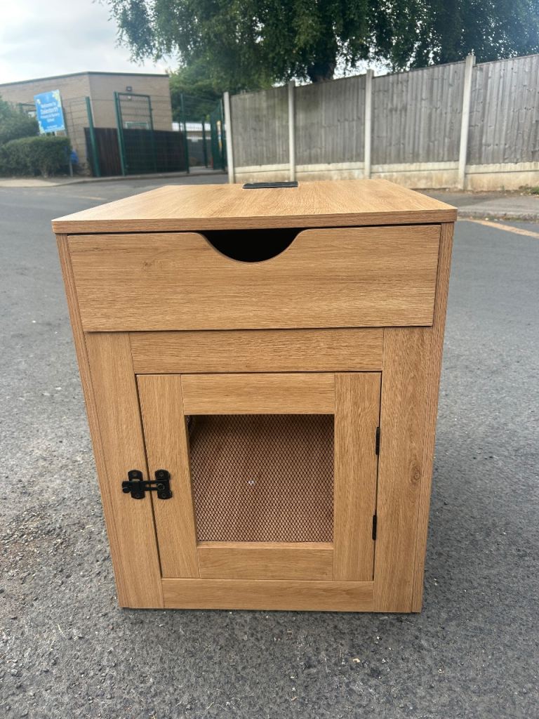 Dog Crate Furniture in Oak Colour