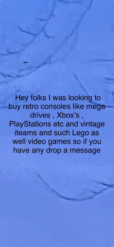 Wanted consoles 