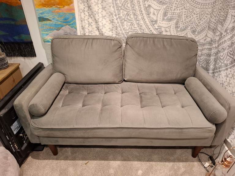 Small grey sofa