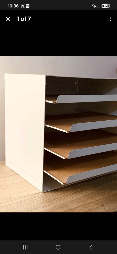 IKEA KVISSLE Desk Paper Tray A4 Paper File Organiser (5 Shelves)
