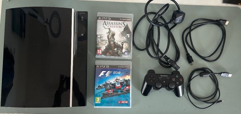 PS3 80gb controller & games