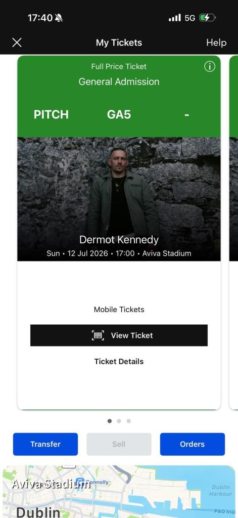 Dermot Kennedy at Aviva Stadium Dublin