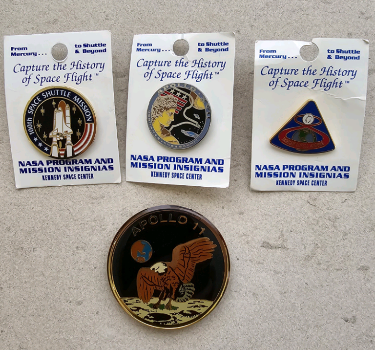 Enamel Space Badges.