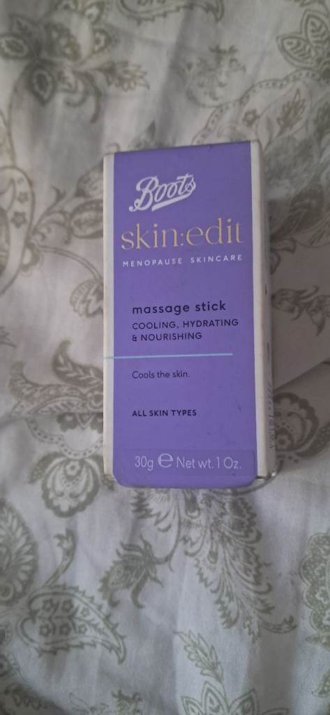 Boots Skin Edit Menopause Skincare Massage Stick, New