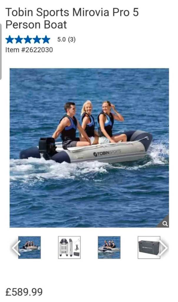 Tobin inflatable boat