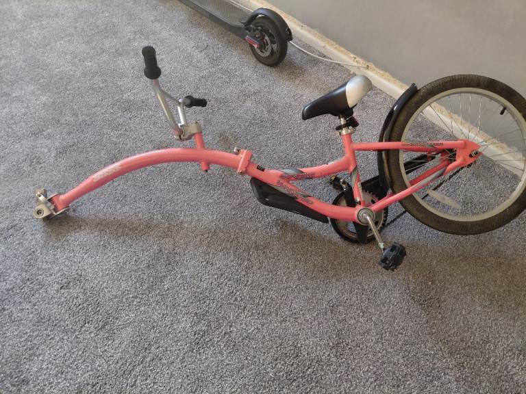 Kids Pink Tag-Along Bike Trailer – Good Condition